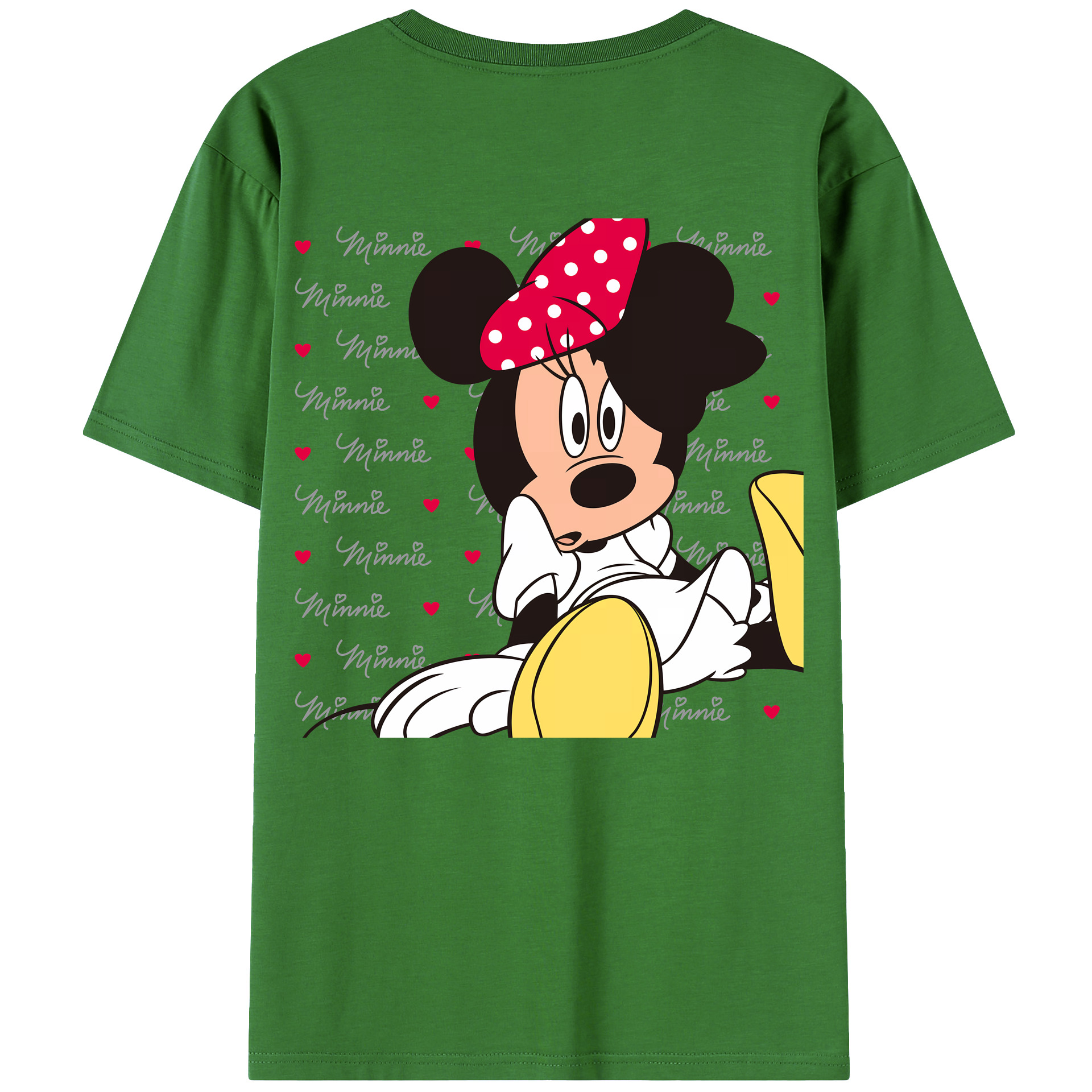 （画像用） ミッキーマウス Mickey Mouse レディース半袖Tシャツ(バックプリント)